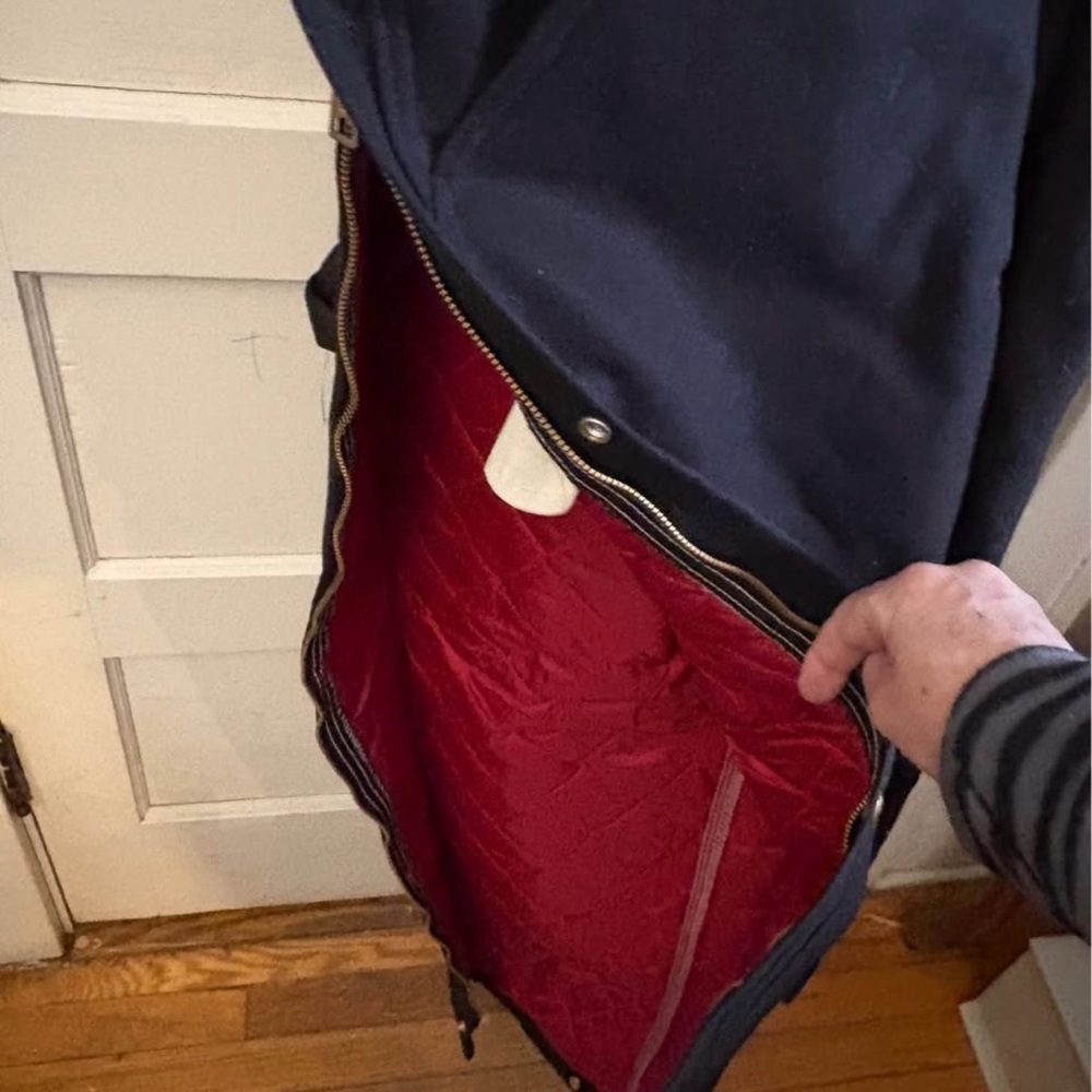 Carhartt bibbers in Black with red Quilt inside Overalls Zipper & snap closures - Picture 3 of 5